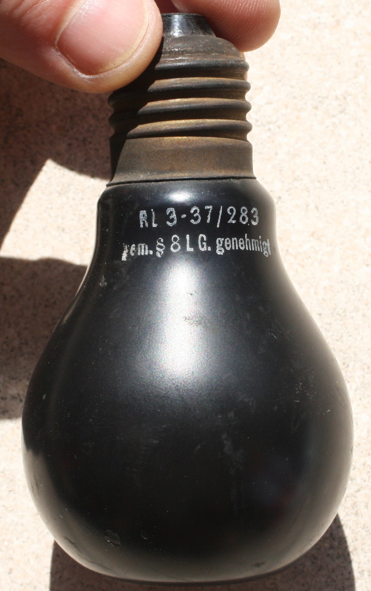 OSRAM Luftschutz-Lampe - black - RL3-37/283 - without packing