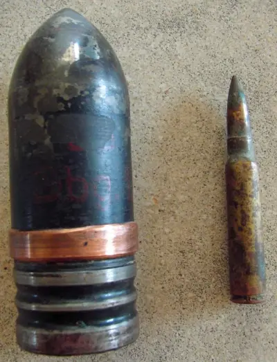 3,7 cm - AP projectile with brass ring - Kriegsmarine?