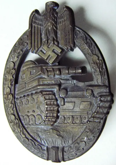 Panzerkampfabzeichen - Brass - Copy 12 "Aurich 1.8.1"