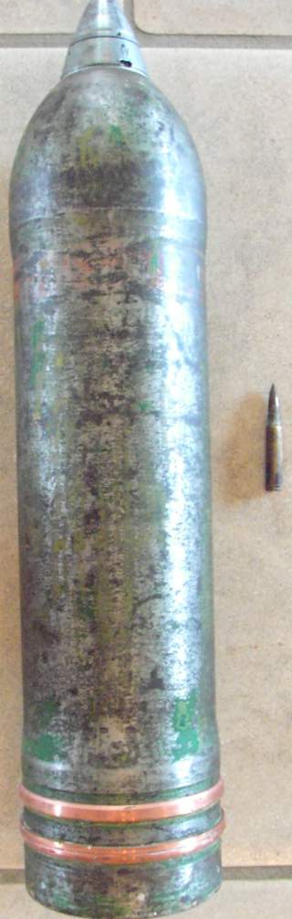 127 mm - head with detonator - flare grenade - Kriegsmarine