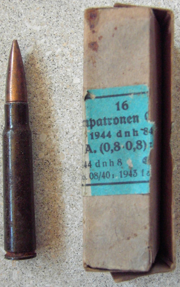 Ammunition box - 16 Pistolenpatronen m. SE - 1944 dnh 84 - EMPTY!