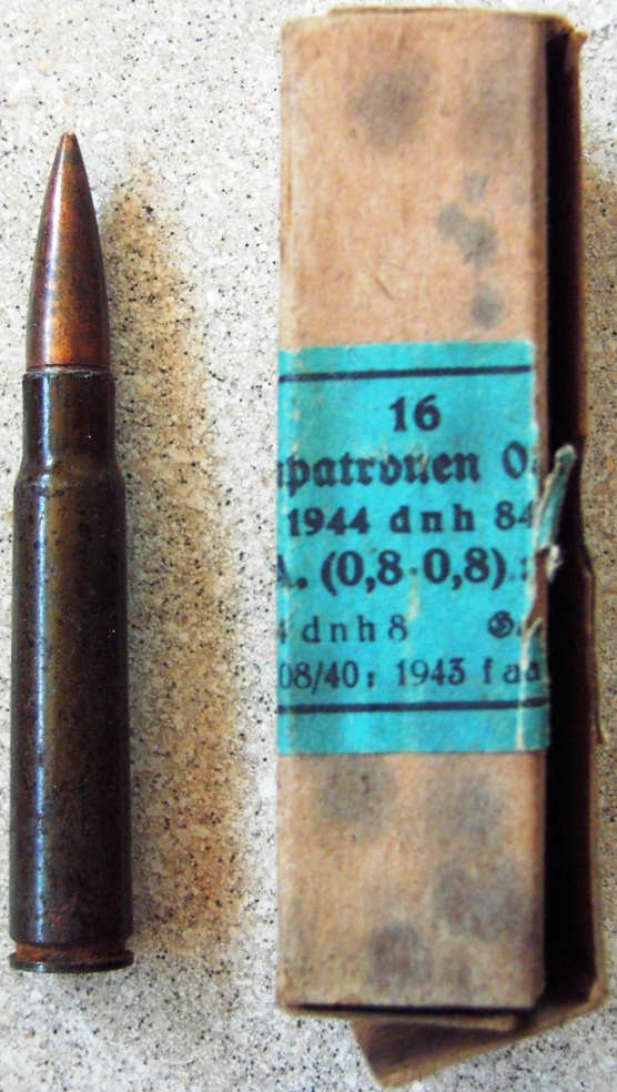 Ammunition box - 16 Pistolenpatronen m. SE - 1944 dnh 84 - EMPTY!