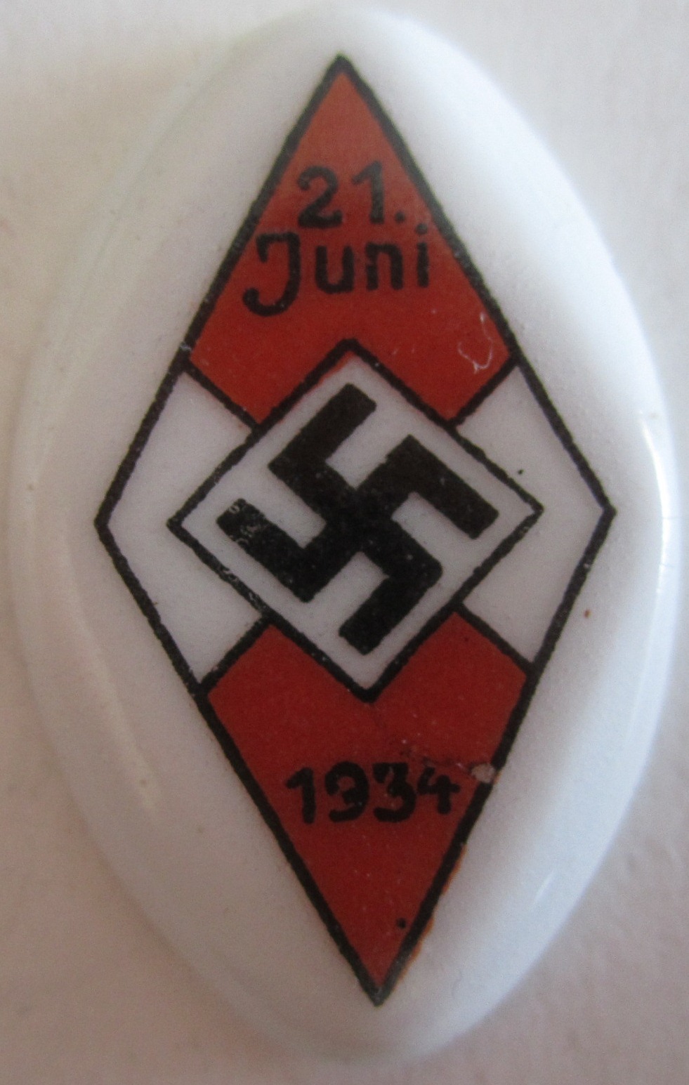 Hitlerjugend sport festival badge 21. Juni 1934 - missing pin