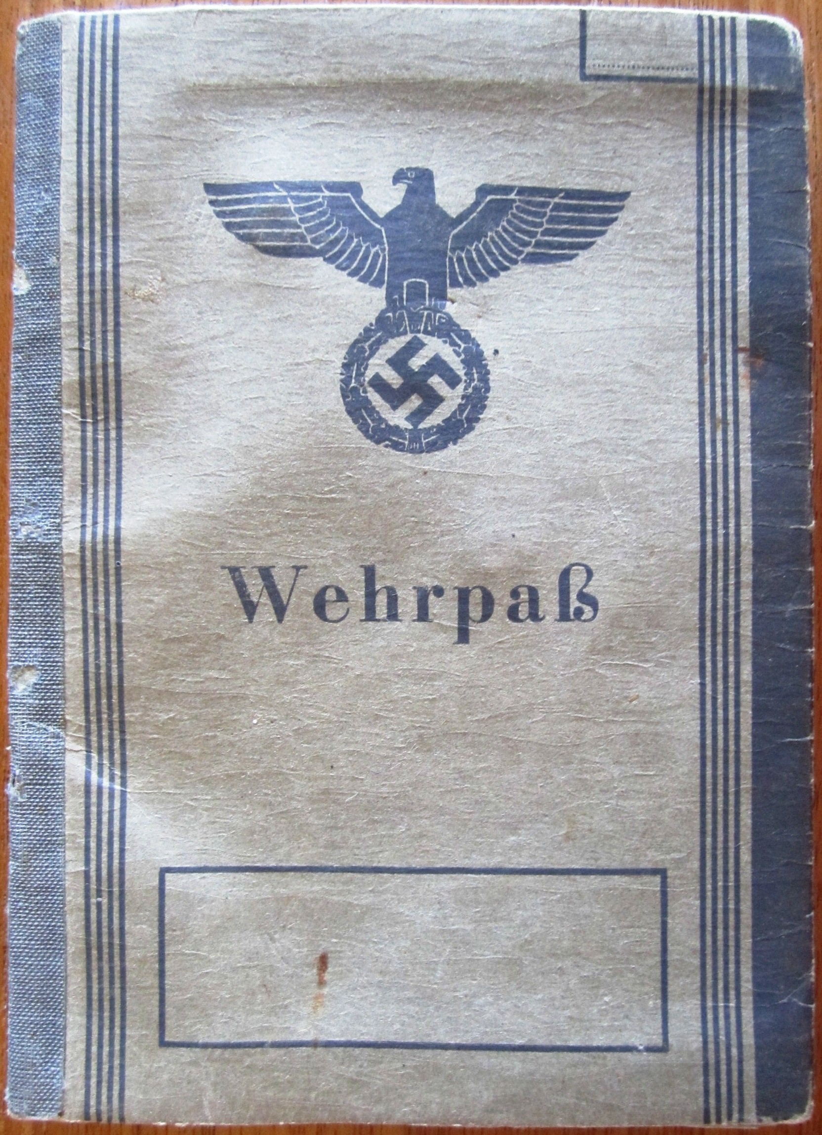 Wehrpass 2nd model Heer - Nr40/1/54/2 + Wehrpass Notiz F - Karl Obermeier