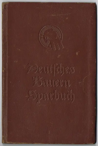 Deutsches Bauern Sparbuch - Blut und Boden - Gemeindesparkasse Schönwald - Nr.2322 - Sparbüchse Nr.815