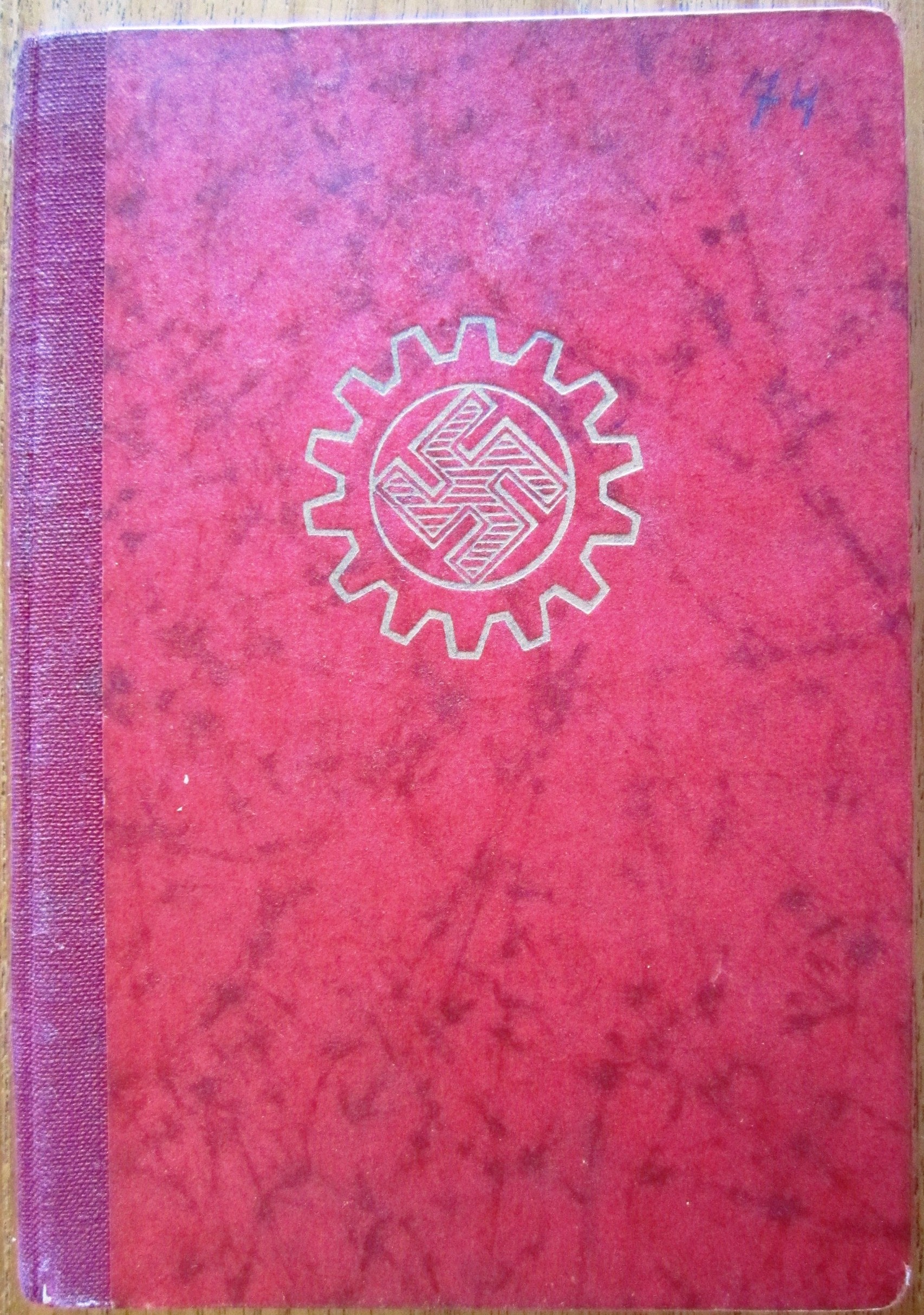 DAF Mitgliedsbuch - Gustav Wacker + POW Form - Kriegsgefangene Formular