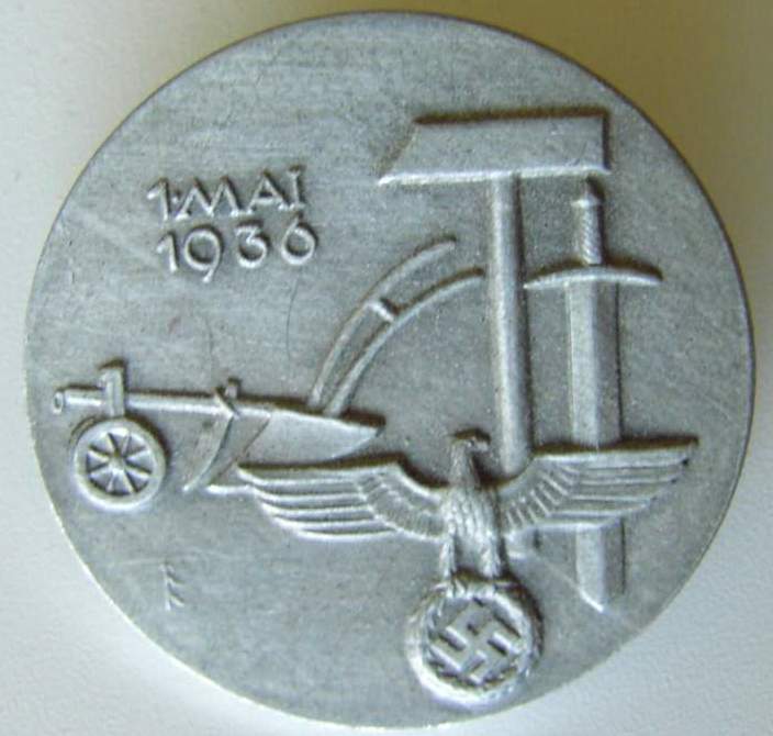 1. Mai 1936 - brooche - Manufacturer: RICHARD FUHRMAN - PFORZHEIM