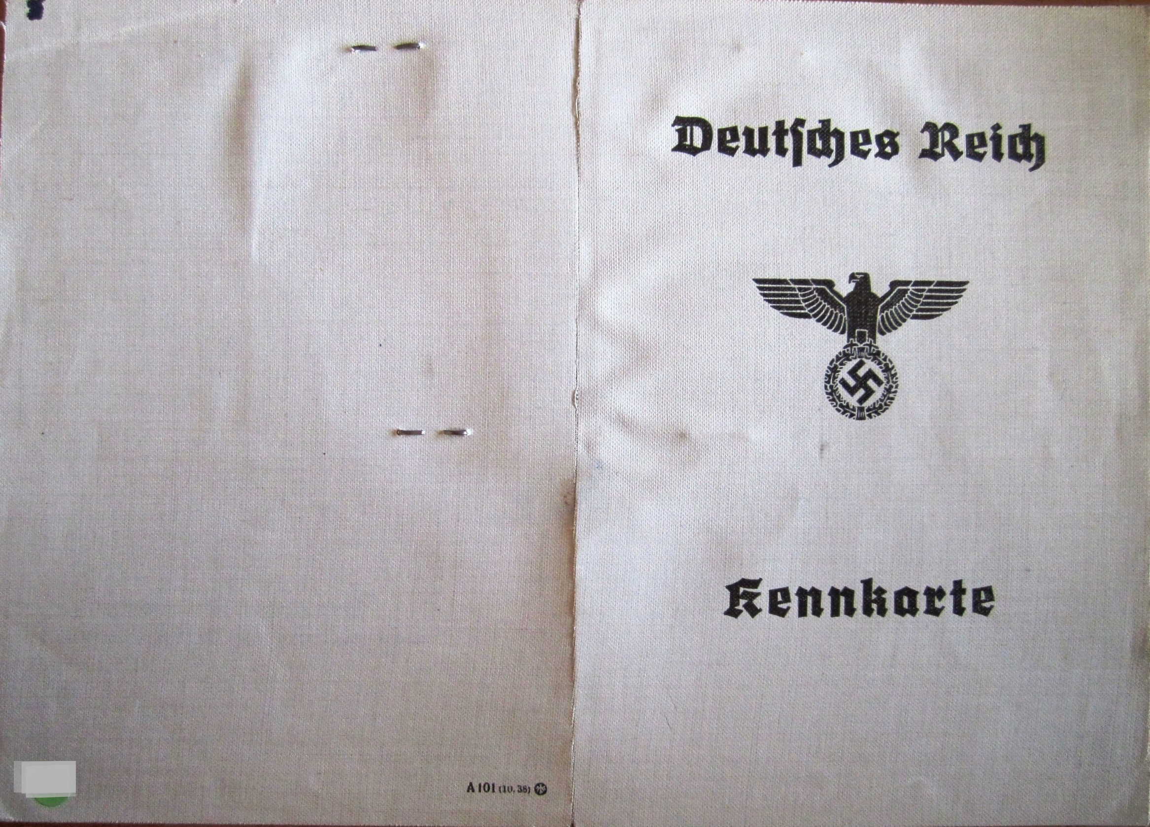 Kennkarte - A 03020 - Mevr. Hilde Gerda Bress - Kennort Volmarstein