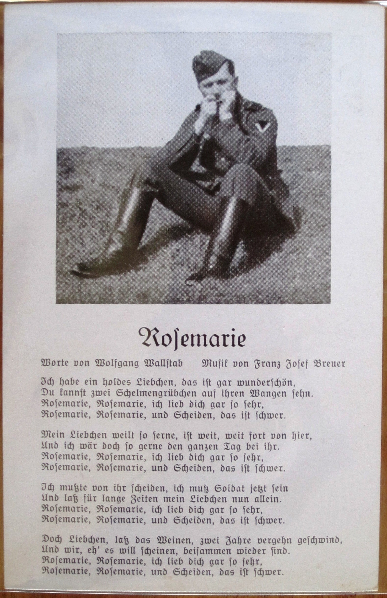 Postcard : Song : Rosemarie - Special-Verlag Robert Franke, Hamburg 36 - E/0234
