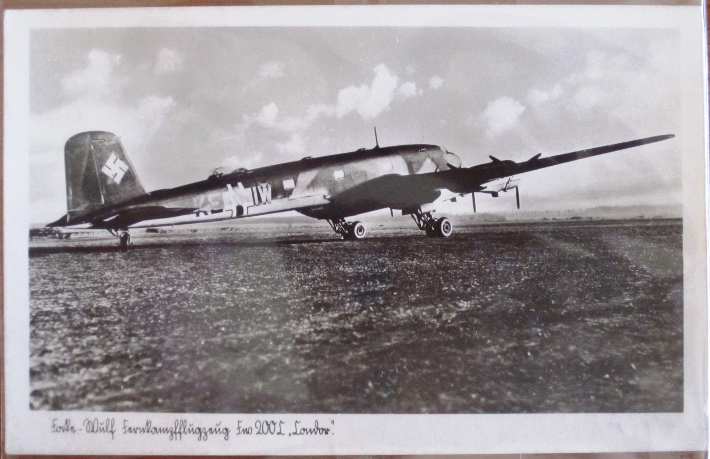 Postcard : FW 200 Condor - Trinks & Co, Leipzig - Nr. 3085 - Freigeg. am 11.2.42.