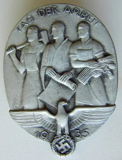 1. Mai 1935 - brooche - Manufacturer: OSSENBERG - ENGELS / ISERLOHN l/w.