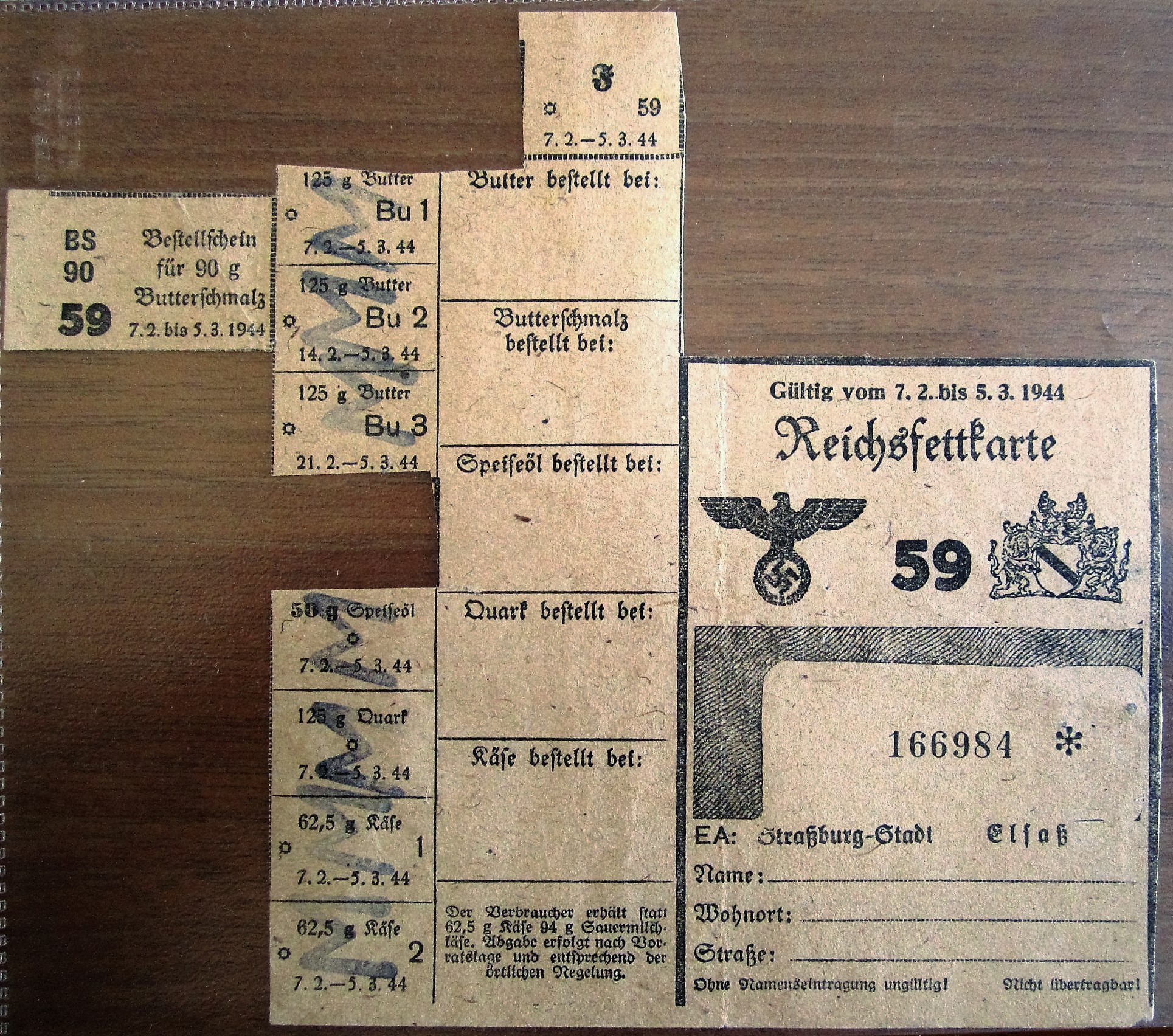 Reichs ration cards