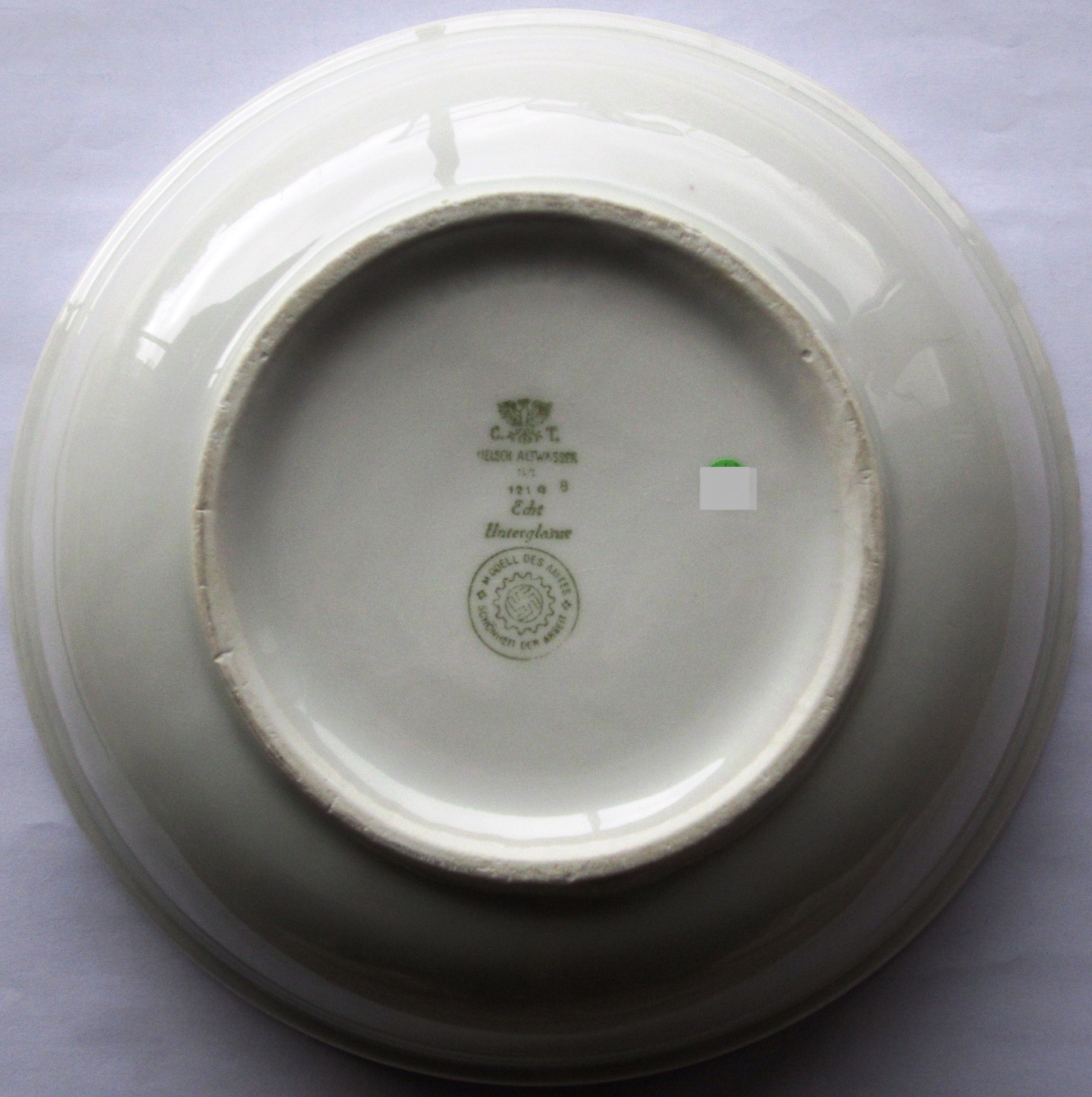 Round bowl - Modell des Amtes - Schönheit der Arbeit - Melsch Altwasser - Echt Unterglasur