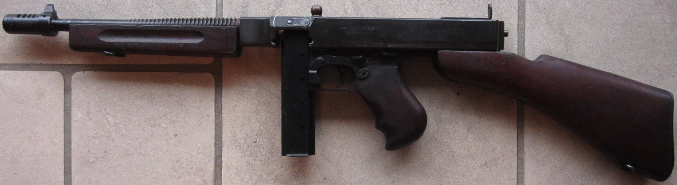 Thompson 1928 A1 - barrel with cooling ribs - No 407677