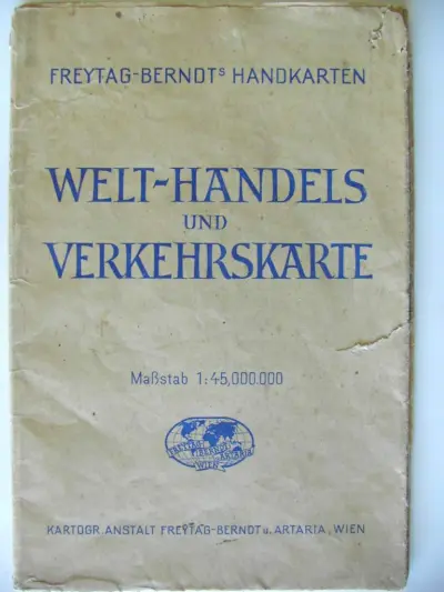 Welt-Handels und Verkehrskarte