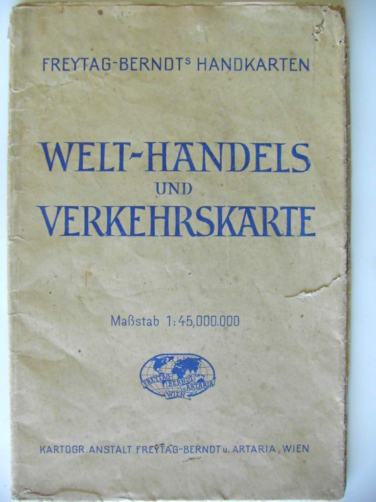 Welt-Handels und Verkehrskarte