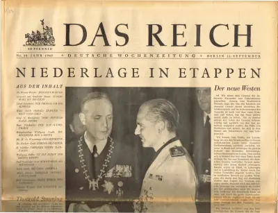 Das Reich - Jahr 1940 - Nr. 18 - Berlin 22. September 1940 - 30 Pfennig