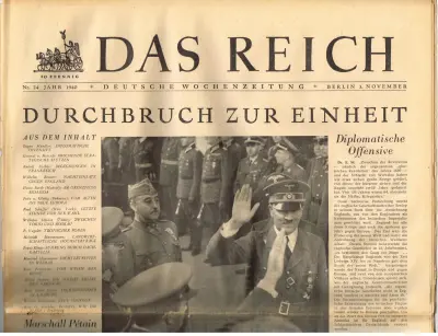 Das Reich - Jahr 1940 - Nr. 24 - Berlin 3. November 1940 - 30 Pfennig