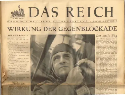Das Reich - Jahr 1940 - Nr. 26 - Berlin 17. November 1940 - 30 Pfennig