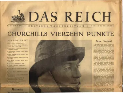 Das Reich - Jahr 1940 - Nr. 32 - Berlin 29. Dezember 1940 - 30 Pfennig