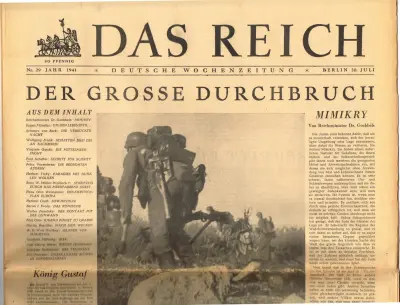 Das Reich - Jahr 1941 - Nr. 29 - Berlin 20. Juli 1941 - 30 Pfennig
