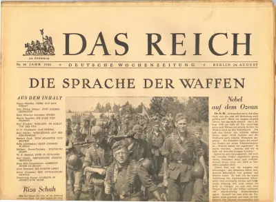 Das Reich - Jahr 1941 - Nr. 34 - Berlin 24. August 1941 - 30 Pfennig