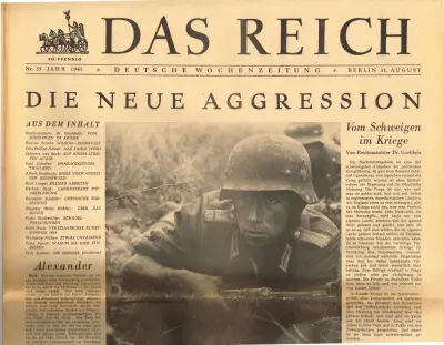 Das Reich - Jahr 1941 - Nr. 35 - Berlin 31. August 1941 - 30 Pfennig