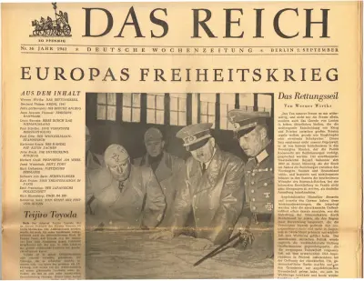 Das Reich - Jahr 1941 - Nr. 36 - Berlin 7. September 1941 - 30 Pfennig