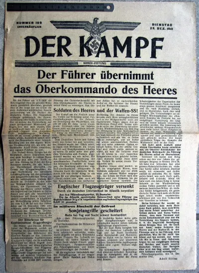 Der Kampf - Nummer 109 - Dienstag 23. Dez. 1941 - Unverkauflich
