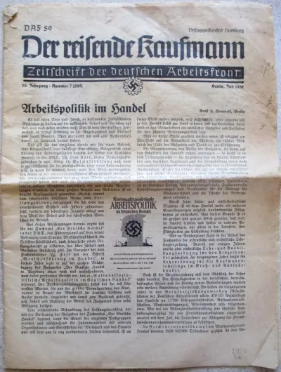 Der reisende Kaufmann - 15. Jahrgang - Nummer 7 (249) - Berlin, Juni 1939 - DAF 59