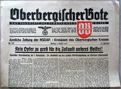 Oberbergischer Bote - 14. Jahrgang - Nr. 232 - Montag, 4. Oktober 1943