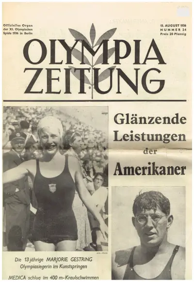 Olympia Zeitung - Nummer 24 - 13. August 1936 - Preis 20 Pfennig