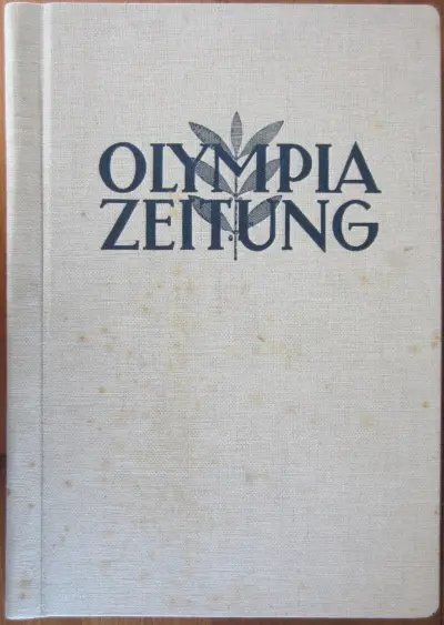 Olympia Zeitung - Summer Games - Newspapers bound into book (Nummer 1 - 30) - grey cover with blue lettering