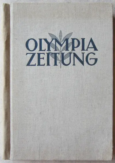 Olympia Zeitung - Summer Games - Newspapers bound into book (Nummer 1 - 30) - grey cover with blue lettering
