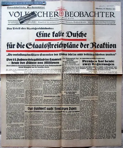 Völkischer Beobachter - Unverkaufliche Werbenummer - München, 27 Oktober 1932