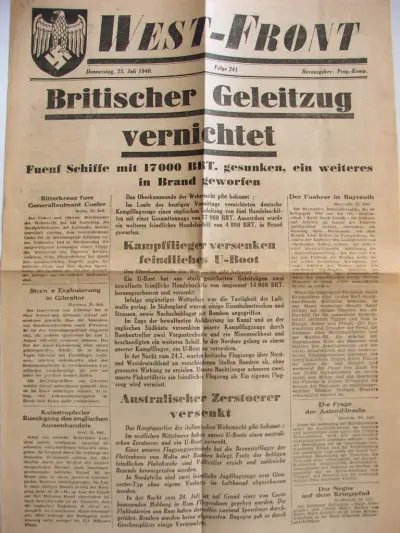 West-Front - Folge 241 - Donnerstag, 25. Juli 1940