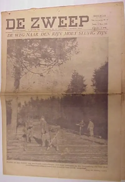 De Zweep - 76e Jaargang Nr 11 - Zondag 18 Maart 1945 - Prijs : 1 FR.