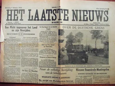 Het Laatste Nieuws - 57e Jaargang Nr 28 - Zaterdag 7 Oktober 1944 - Prijs : 1 FR.