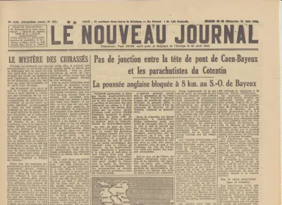 Le Nouveau Journal - 5e Année - No 110 - Samedi 10 et Dimanche 11 juin 1944 -  Prix : 75 centimes