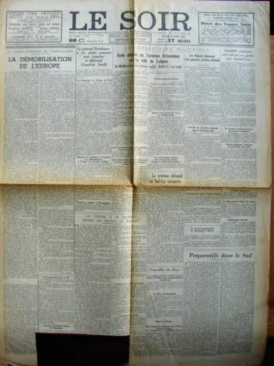 Le Soir - 57me Année - No 150 - Mardi 29 Juin 1943 -  Edition de 17 Heures - 60 Cmes