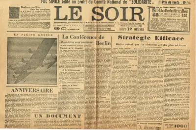 Le Soir - 57me Année - No 263 - Mardi 9 Novembre 1943 -  Edition de 17 Heures - 60 Cmes