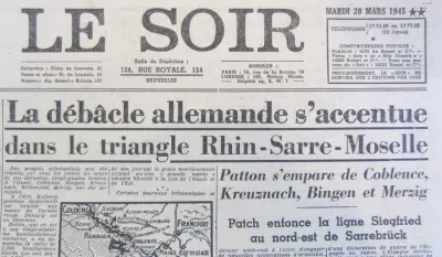 Le Soir - 59me Année - No ?? - Mardi 20 Mars 1945 ** - Prix : 1 Franc
