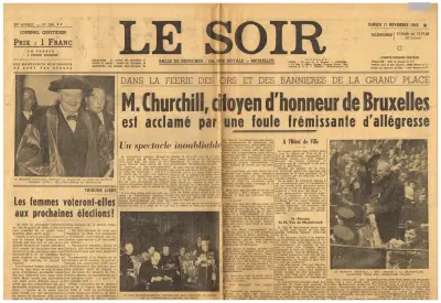 Le Soir - 59me Année - No 280 - Samedi 17 Novembre 1945 ** - Prix : 1 Franc
