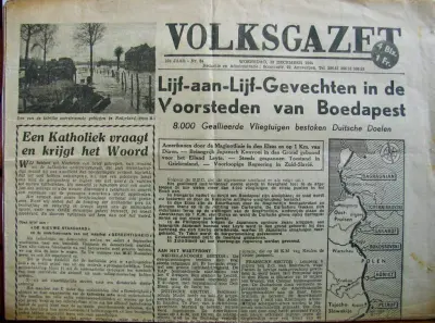 Volksgazet - 23e Jaar - Nr. 84 - Woensdag, 13 December 1944 - 4 blz. - 1 Fr.