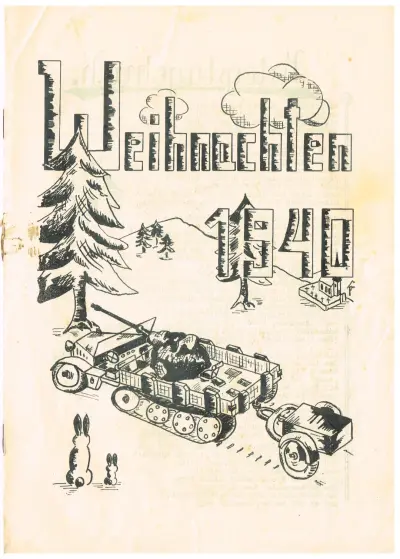 Weihnachten 1940 - Dienststelle der Feldpostnummer 18719