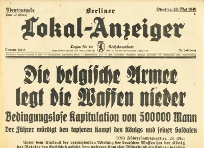Berliner Lokal-Ausgabe - 58. Jahrgang - Nummer 126 A - Dienstag, 28. Mai 1940 - Abendausgabe - Preis 10 Pfennig